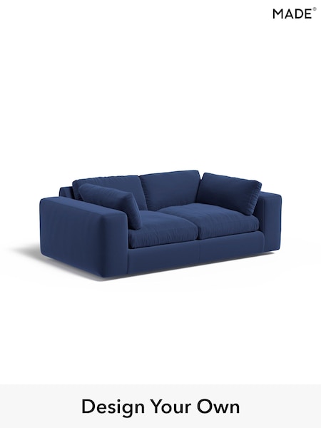 Matt Velvet Easy Clean/Navy Blue Alec By Made (E77782) | £1,225
