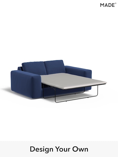 Matt Velvet Easy Clean/Navy Blue Alec By Made (E77782) | £1,425