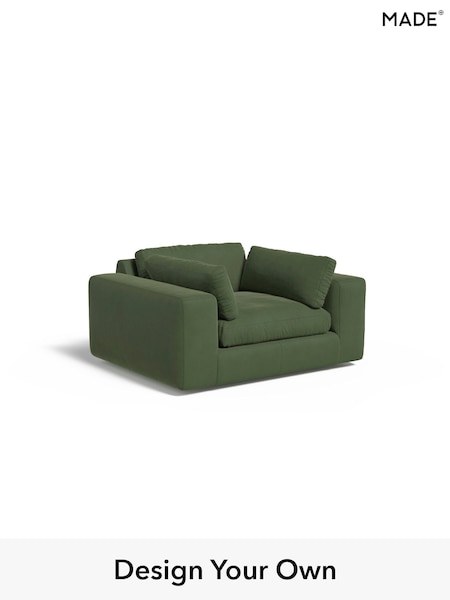 Matt Velvet Easy Clean/Grass Green Alec By Made (E77784) | £950