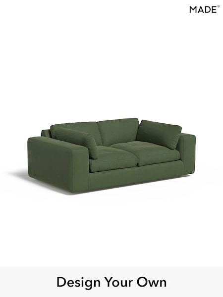 Matt Velvet Easy Clean/Grass Green Alec By Made (E77784) | £1,225