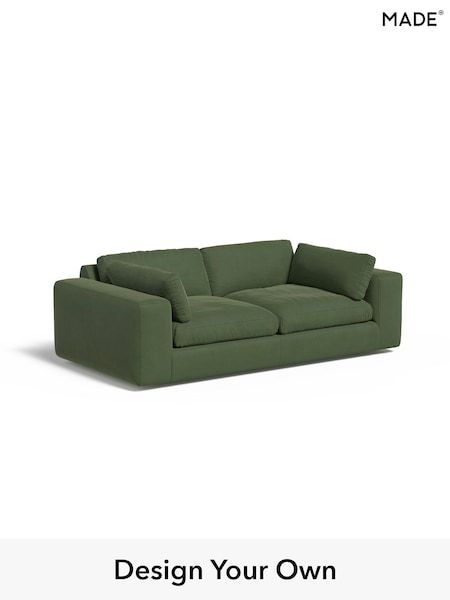 Matt Velvet Easy Clean/Grass Green Alec By Made (E77784) | £1,325