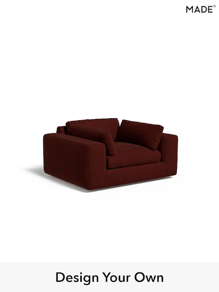 Matt Velvet Easy Clean/Rust Red Alec By Made (E77787) | £950