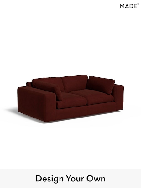 Matt Velvet Easy Clean/Rust Red Alec By Made (E77787) | £1,225