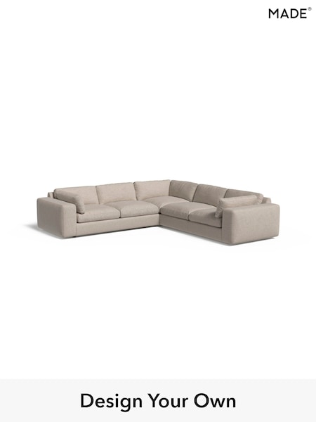 Textured Weave Easy Clean/Natural Alec By Made (E77794) | £2,825