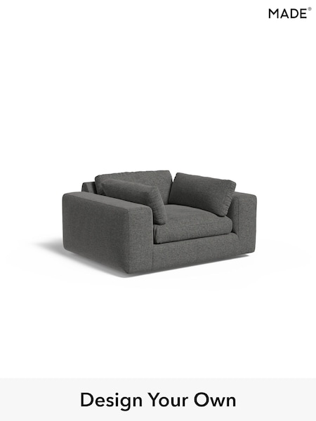 Textured Weave Easy Clean/Stone Grey Alec By Made (E77797) | £950