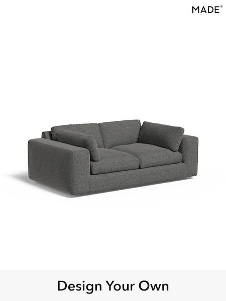 Textured Weave Easy Clean/Stone Grey Alec By Made (E77797) | £1,225