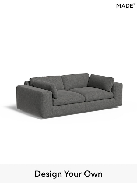 Textured Weave Easy Clean/Stone Grey Alec By Made (E77797) | £1,325