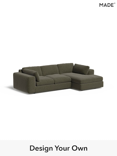 Soft Touch Boucle/Forest Green Alec By Made (E77798) | £1,999