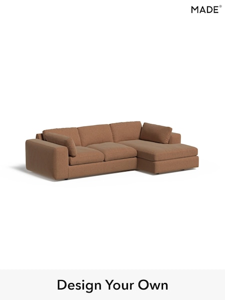 Soft Chenille Easy Clean/Dark Caramel Natural Alec By Made (E77801) | £2,150