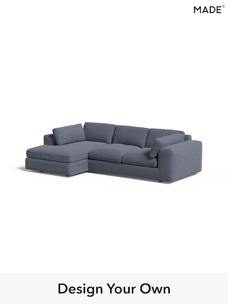 Soft Chenille Easy Clean/Denim Blue Alec By Made (E77802) | £2,150