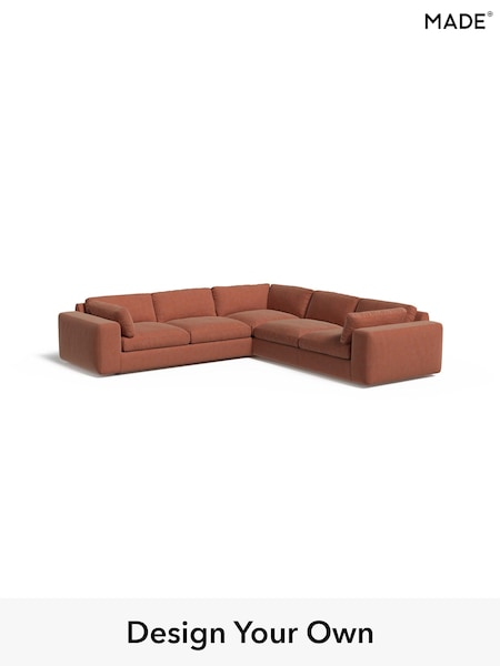 Soft Chenille Easy Clean/Paprika Orange Alec By Made (E77804) | £2,975