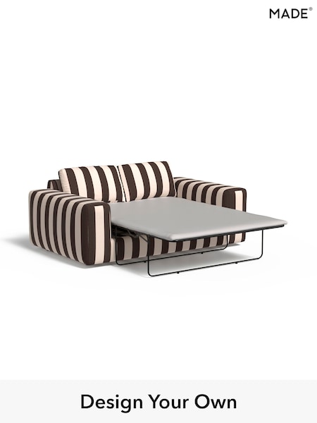 Wide Stripe/Chocolate Brown Alec By Made (E77826) | £1,499
