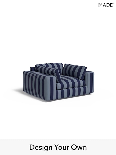 Wide Stripe/Eclipse Blue Alec By Made (E77827) | £999