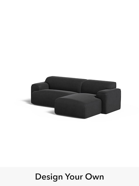 Matt Velvet Easy Clean/Charcoal Grey Avalon By Made (E77835) | £1,599