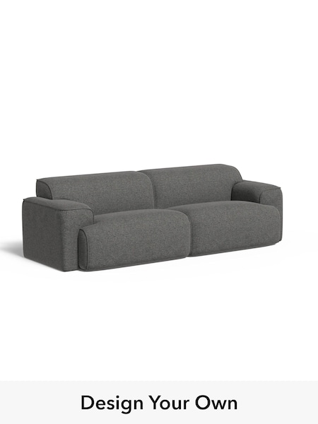 Textured Weave Easy Clean/Stone Grey Avalon By Made (E77844) | £1,399