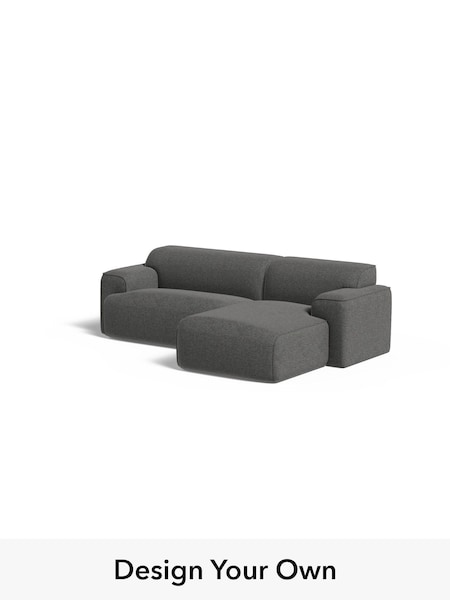 Textured Weave Easy Clean/Stone Grey Avalon By Made (E77844) | £1,599
