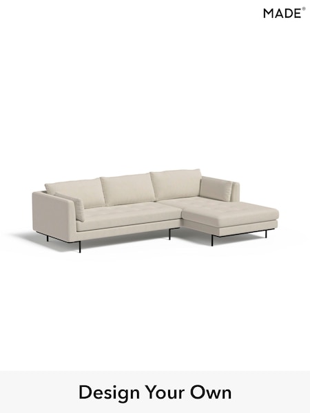 Cotton Weave/Pebble Grey Harlow By Made (E77881) | £1,850