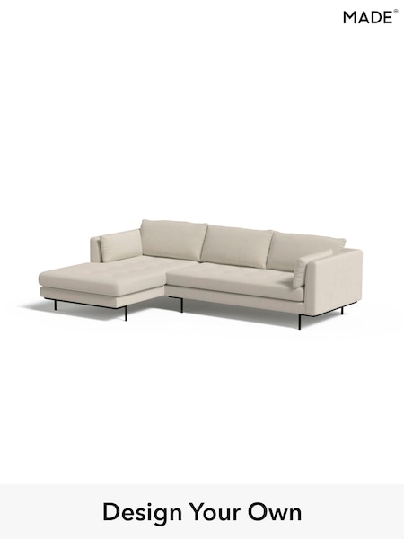 Cotton Weave/Pebble Grey Harlow By Made (E77881) | £1,850