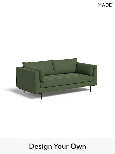 Matt Velvet Easy Clean/Grass Green Harlow By Made (E77882) | £999