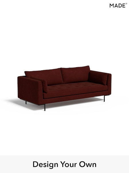 Matt Velvet Easy Clean/Rust Red Harlow By Made (E77887) | £1,099