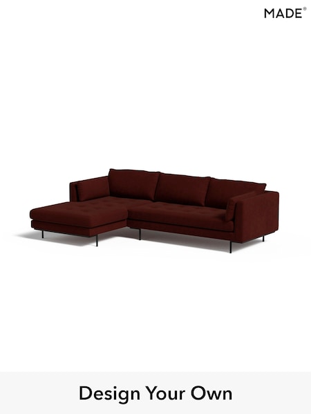 Matt Velvet Easy Clean/Rust Red Harlow By Made (E77887) | £1,750