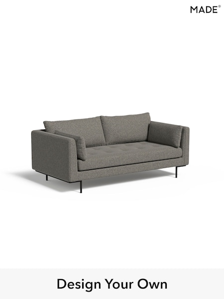 Basket Weave/Dark Linen Natural Harlow By Made (E77889) | £999