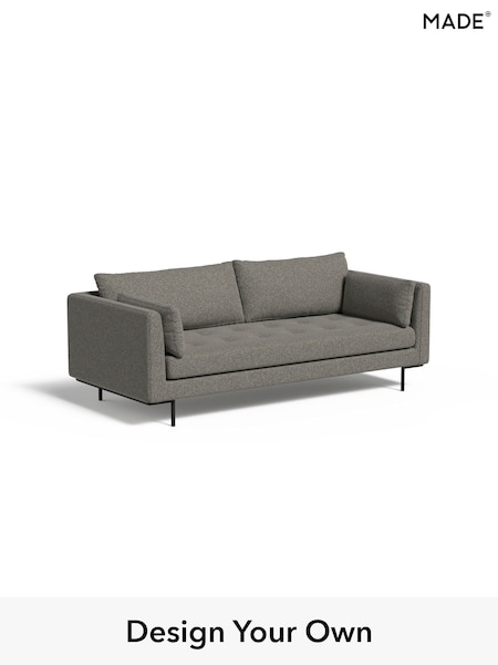 Basket Weave/Dark Linen Natural Harlow By Made (E77889) | £1,099
