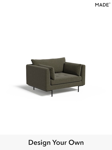 Soft Touch Boucle/Forest Green Harlow By Made (E77895) | £775