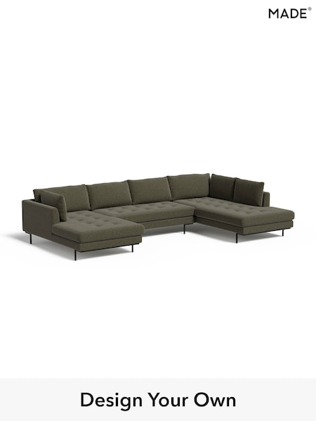 Soft Touch Boucle/Forest Green Harlow By Made (E77895) | £2,499