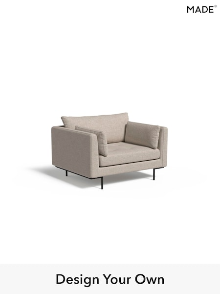 Textured Weave Easy Clean/Natural Harlow By Made (E77899) | £775