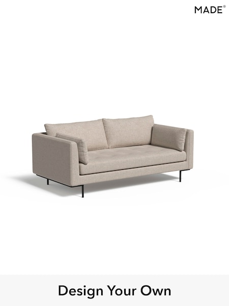 Textured Weave Easy Clean/Natural Harlow By Made (E77899) | £999