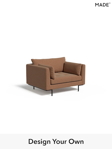 Soft Chenille Easy Clean/Dark Caramel Natural Harlow By Made (E77901) | £825