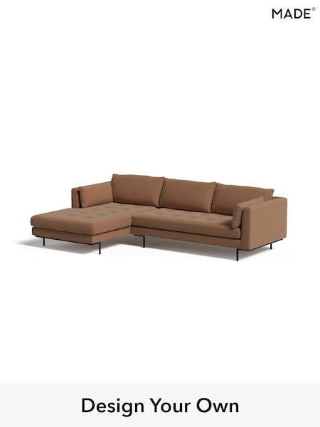 Soft Chenille Easy Clean/Dark Caramel Natural Harlow By Made (E77901) | £1,850