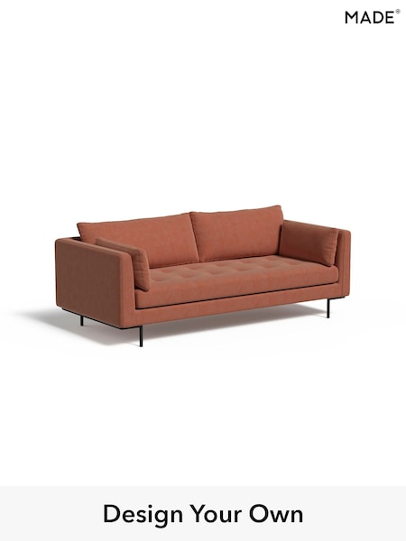 Soft Chenille Easy Clean/Paprika Orange Harlow By Made (E77903) | £1,175