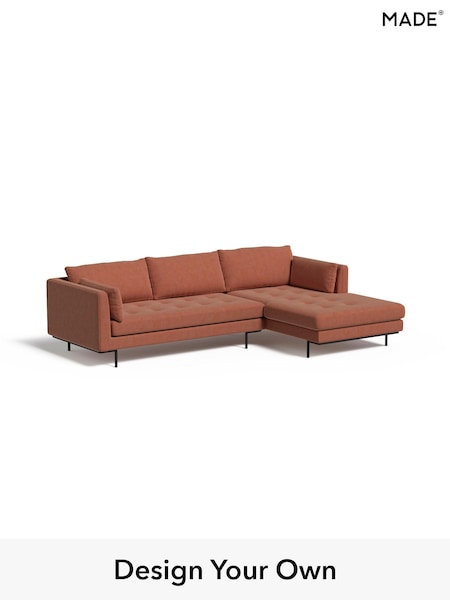 Soft Chenille Easy Clean/Paprika Orange Harlow By Made (E77903) | £1,850