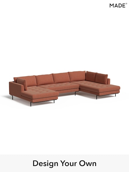 Soft Chenille Easy Clean/Paprika Orange Harlow By Made (E77903) | £2,650