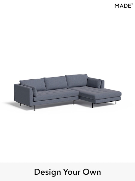 Soft Chenille Easy Clean/Denim Blue Harlow By Made (E77904) | £1,850