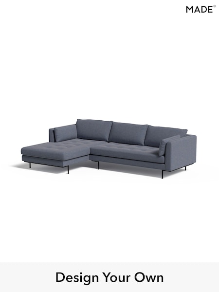 Soft Chenille Easy Clean/Denim Blue Harlow By Made (E77904) | £1,850