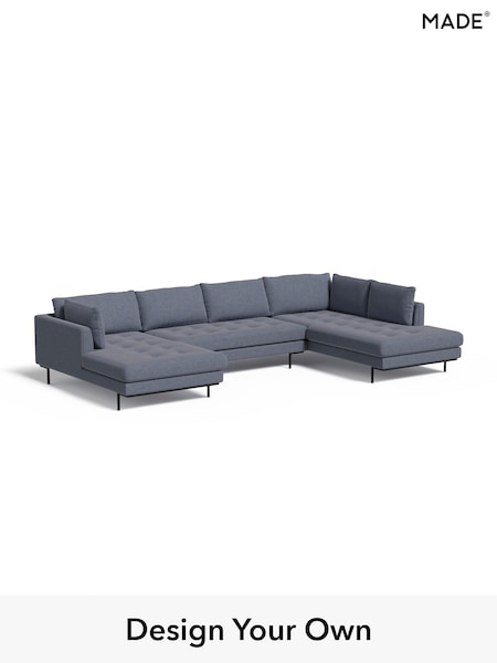 Soft Chenille Easy Clean/Denim Blue Harlow By Made (E77904) | £2,650