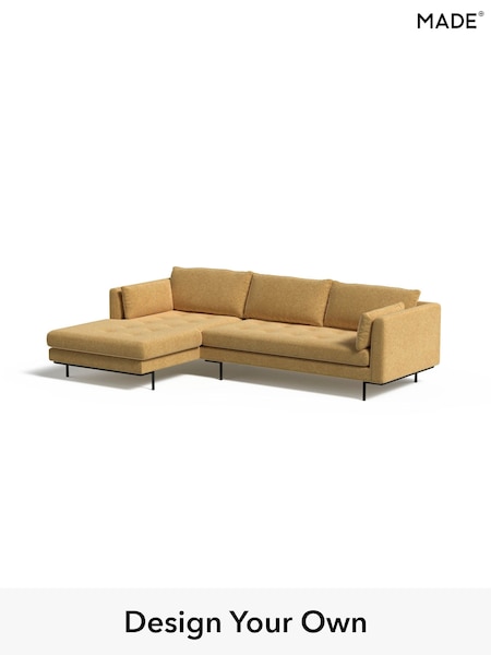 Soft Chenille Easy Clean/Yellow Ochre Harlow By Made (E77907) | £1,850