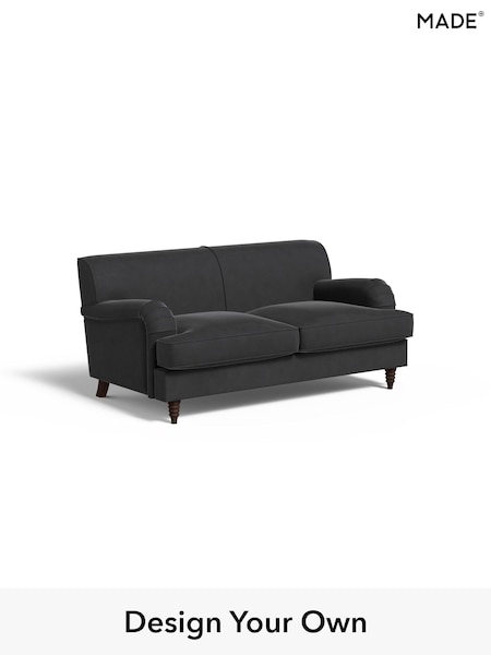 Matt Velvet Easy Clean/Charcoal Grey Orson By Made (E77920) | £999