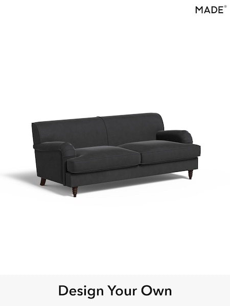 Matt Velvet Easy Clean/Charcoal Grey Orson By Made (E77920) | £1,099