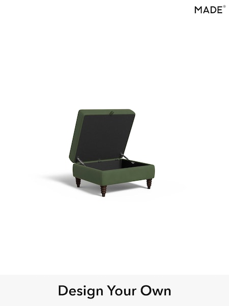 Matt Velvet Easy Clean/Grass Green Orson By Made (E77923) | £450