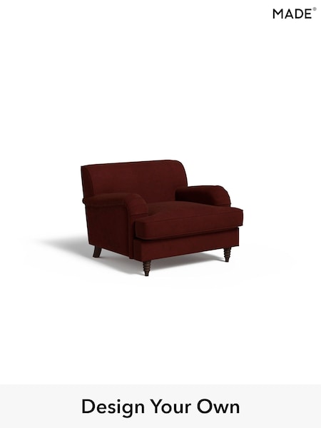 Matt Velvet Easy Clean/Rust Red Orson By Made (E77924) | £775