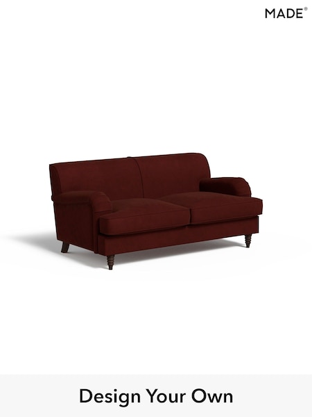 Matt Velvet Easy Clean/Rust Red Orson By Made (E77924) | £999