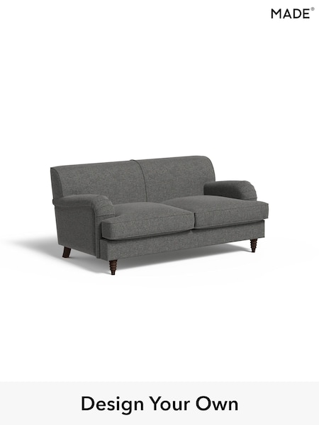 Textured Weave Easy Clean/Stone Grey Orson By Made (E77937) | £999