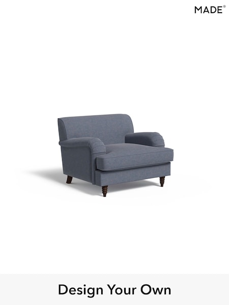 Soft Chenille Easy Clean/Denim Blue Orson By Made (E77941) | £825
