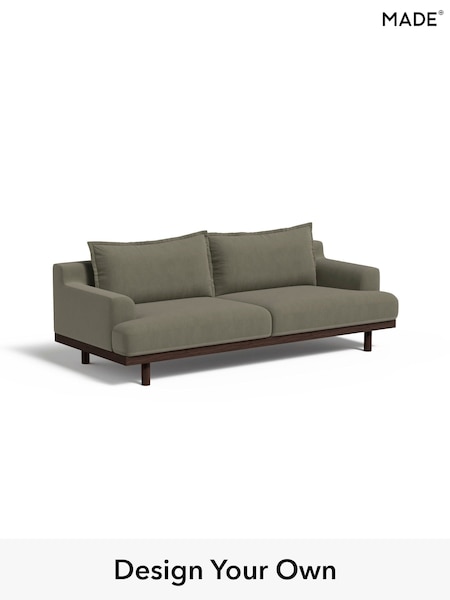 Cotton Weave/Dark Olive Green Turin By Made (E77955) | £1,325