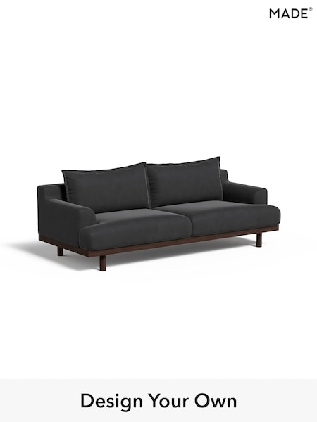 Matt Velvet Easy Clean/Charcoal Grey Turin By Made (E77961) | £1,250