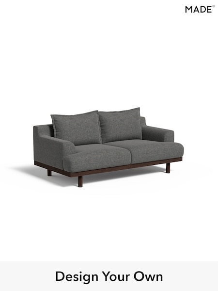 Textured Weave Easy Clean/Stone Grey Turin By Made (E77976) | £1,150